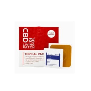 CBD Living Topical Patch Packaging - CBD LIving Topical Patches may provide relief for up to 96 hours.