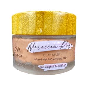 Moroccan Rose Clay Mask by CBD Fountain Infused with 400 Active Mg of CBD Available at Be Pain Free Global - https://bepainfreeglobal.com/product/moroccan-rose-clay-mask/