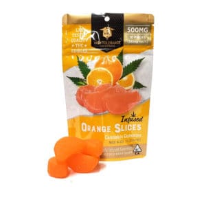 THC Gummy Sour Orange Slices Hybrid 500 Mg