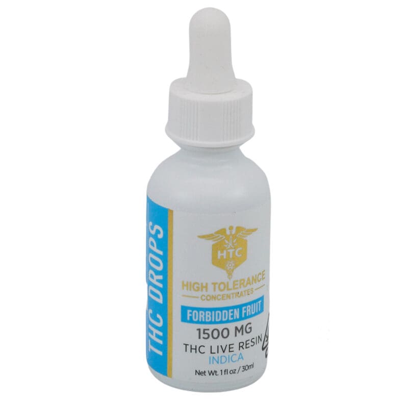 THC DROPS THC LIVE RESIN 1500MG FORBIDDEN FRUIT INDICA TINCTURE